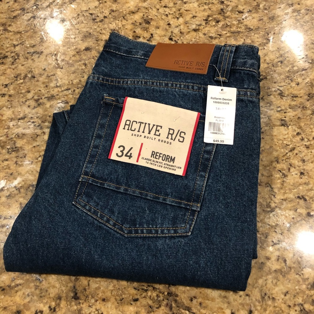Active R/S Jeans BRAND NEW! Color: Reservoir